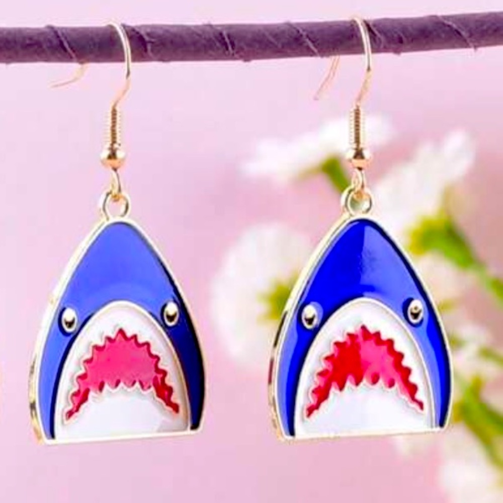 Shark Dangle Earrings